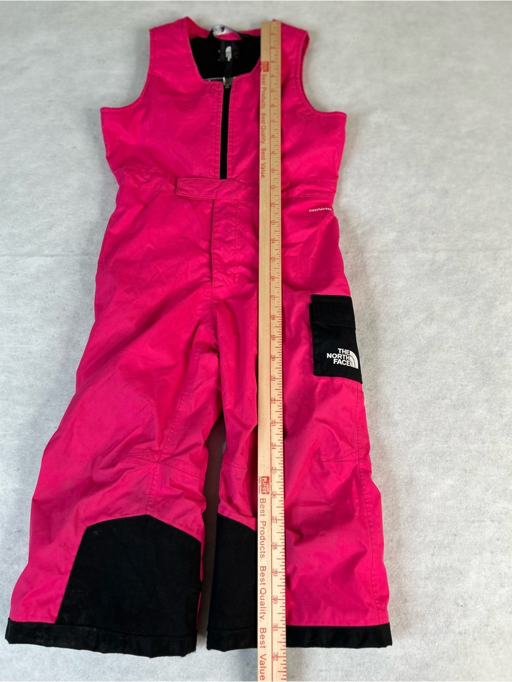 The North Face Kids Snow Bib Overalls Size 3T Pink DryVent Insulated Winter - Picture 11 of 16